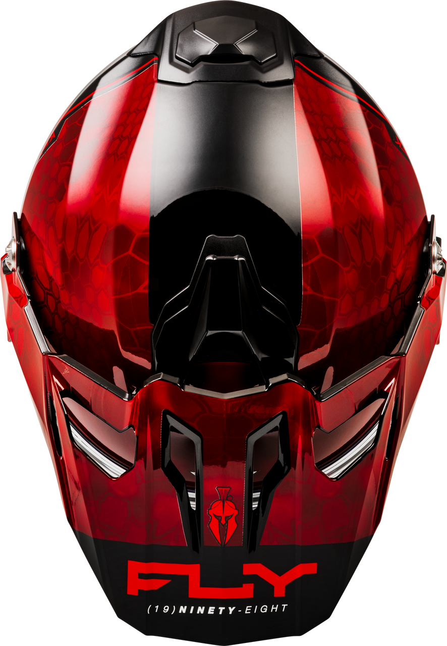 Trekker Cw Conceal Helmet Dual Shld Red/Black Sm