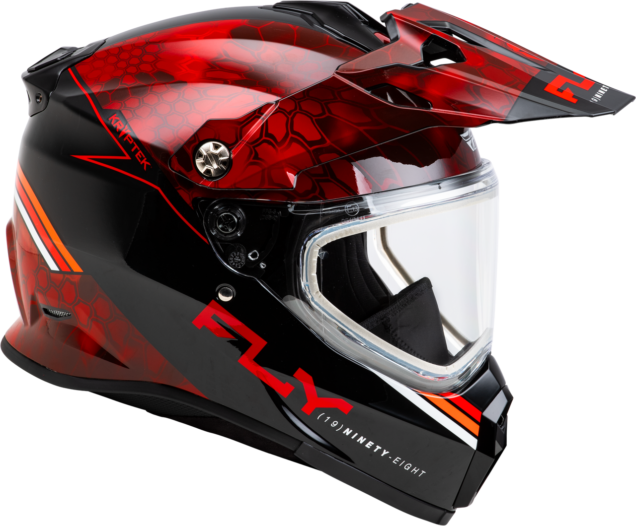 Trekker Cw Conceal Helmet Dual Shld Red/Black Xl