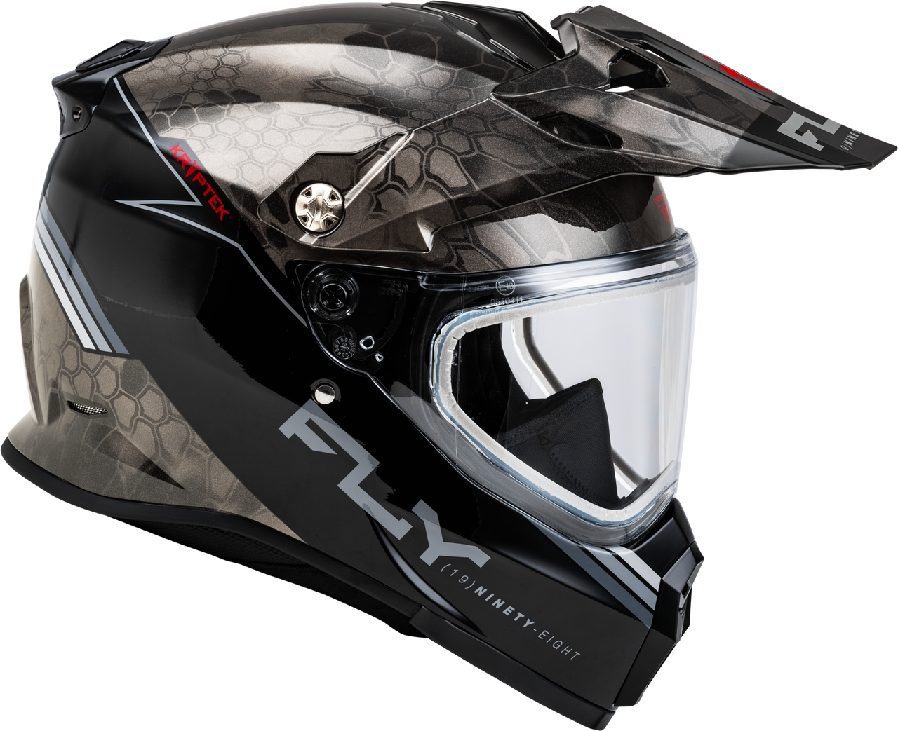 Trekker Cw Conceal Helmet Dual Shld Black/Grey/White Xl