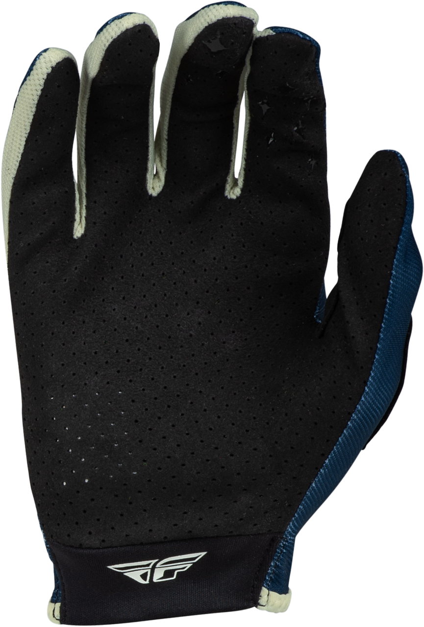 Girl's Lite Gloves Navy/Ivory Yl