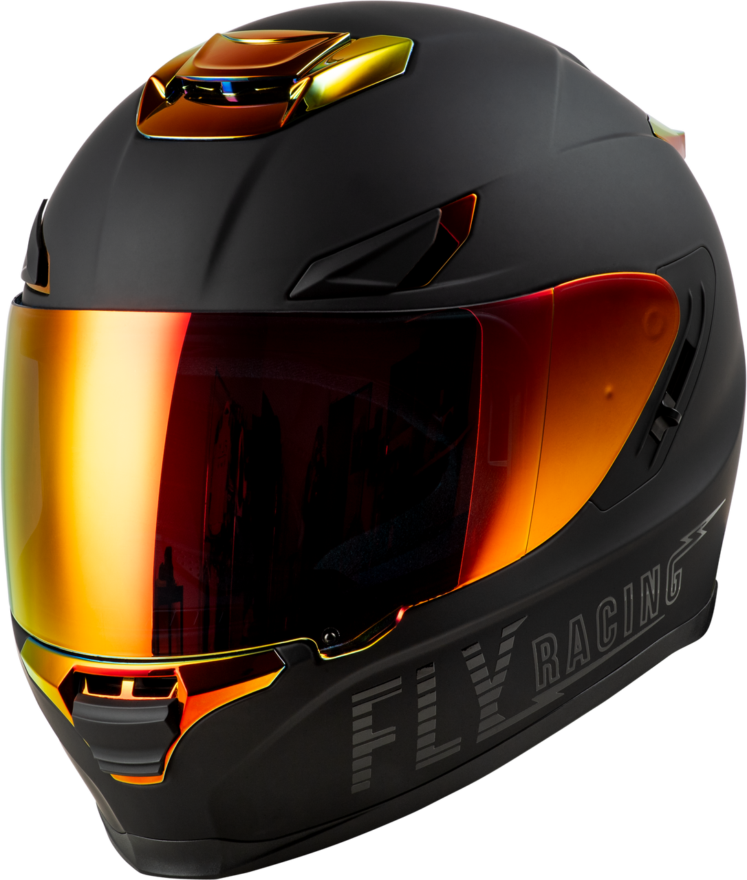 Sentinel Recon Helmet Matte Black/Fire Chrome Xs