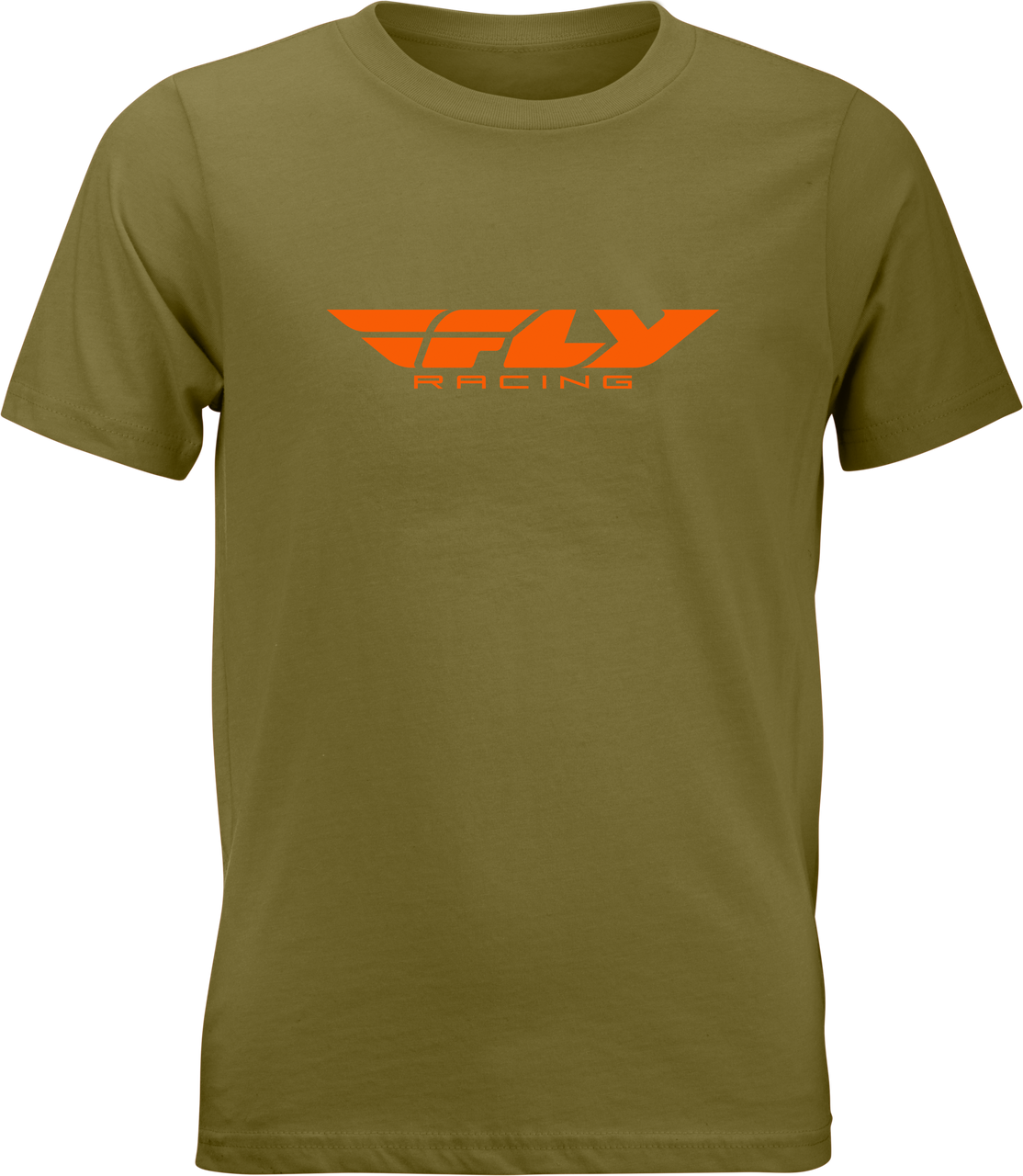 Youth Fly Corporate Tee Olive/Orange Yl