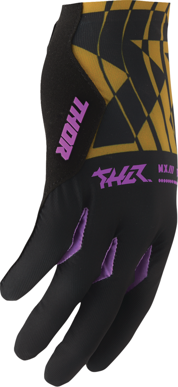 THOR Sportmode Mind Control Gloves - Black/Caramel - Small 3330-8568