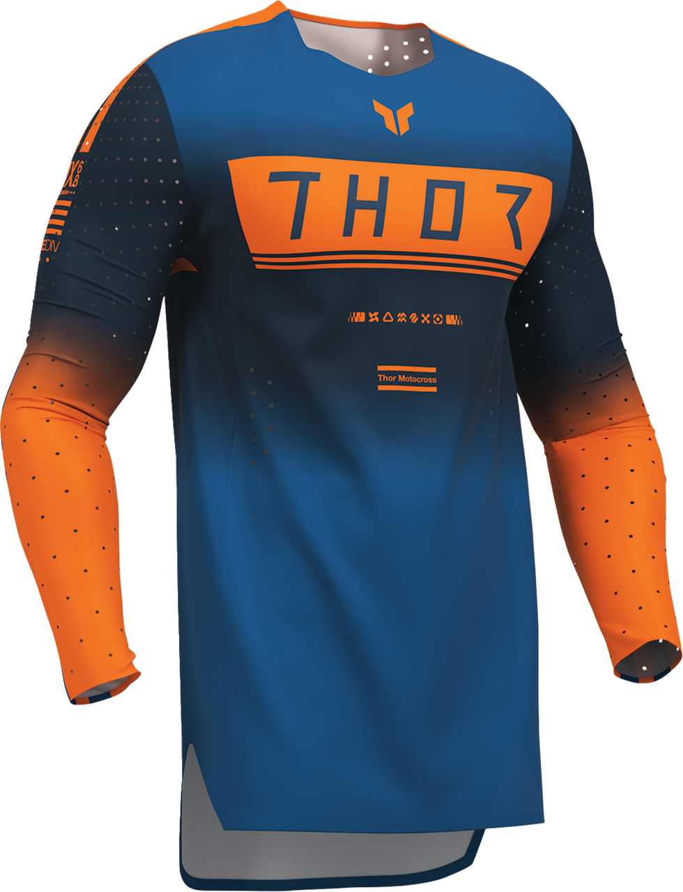 THOR Sportmode Geo Jersey - Midnight/Blue - Large 2910-8754