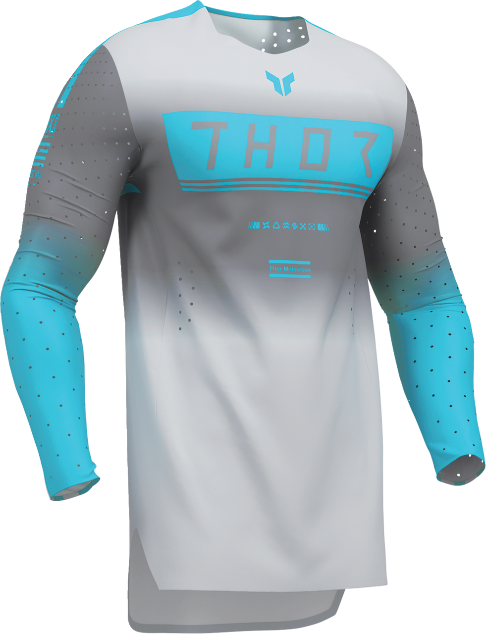 THOR Sportmode Geo Jersey - Charcoal/Gray - XL 2910-8750