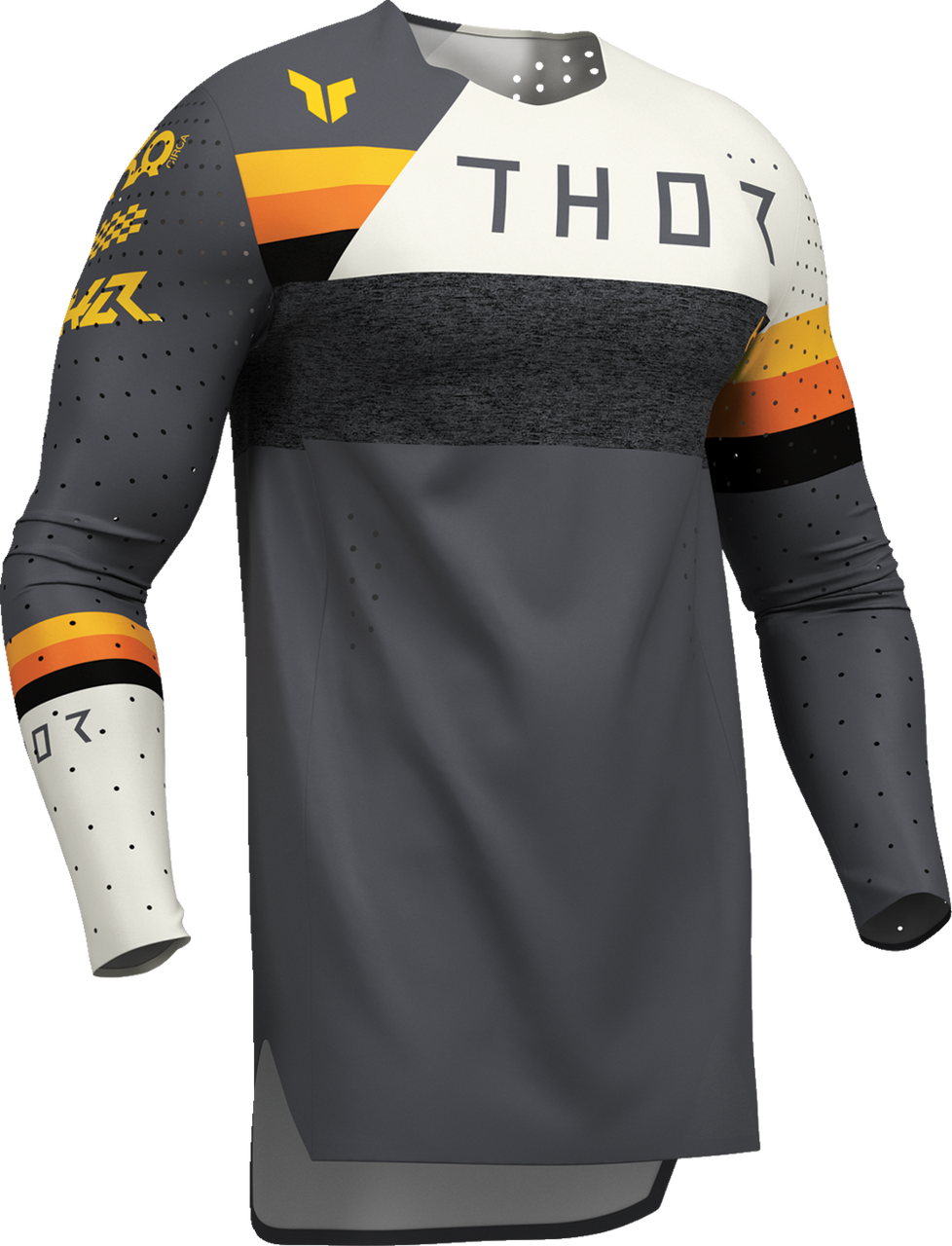 THOR Sportmode League Jersey - Charcoal/White - Small 2910-8352