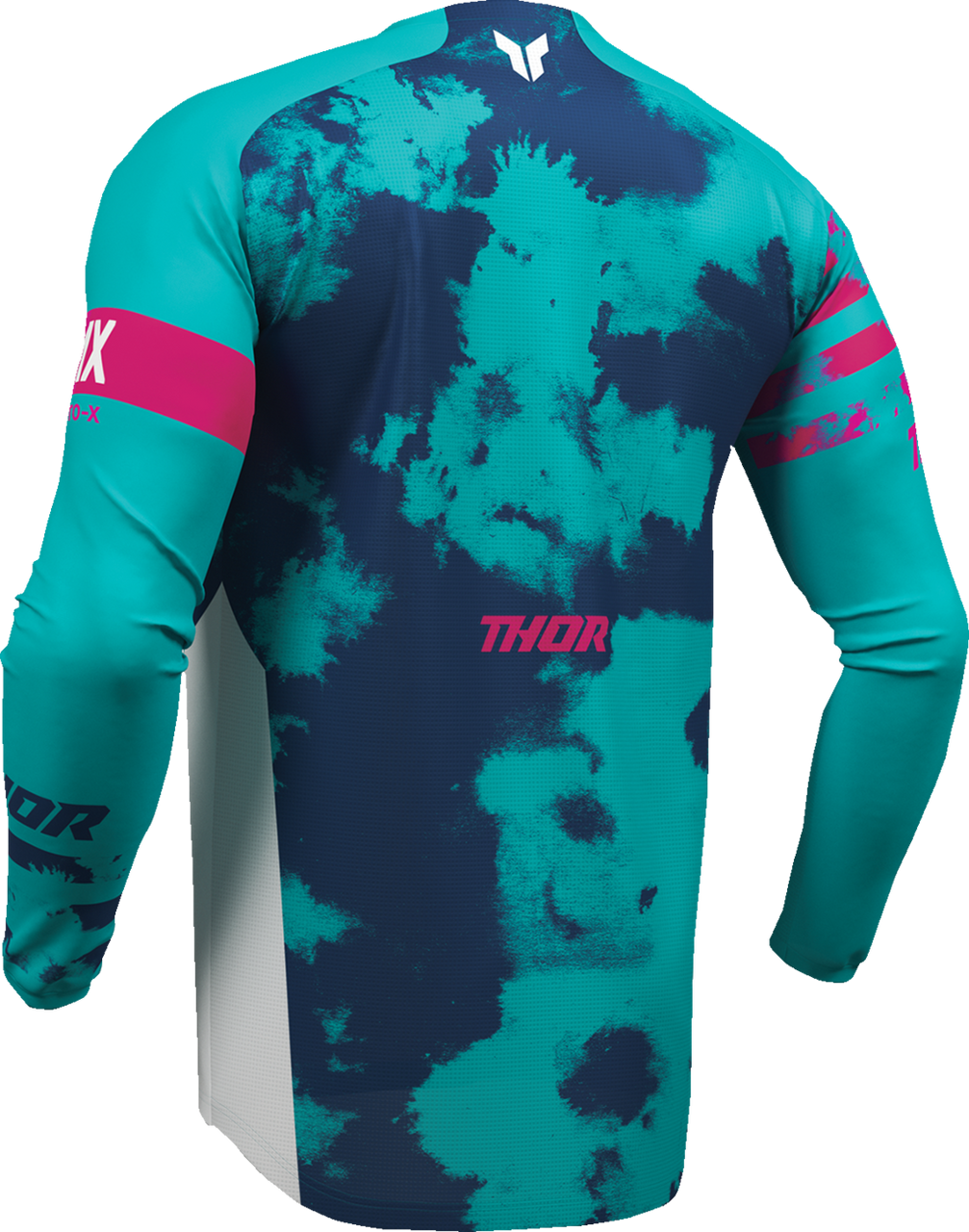 THOR Youth Launchmode Bleach Jersey - White/Aqua - 2XS 2912-2584
