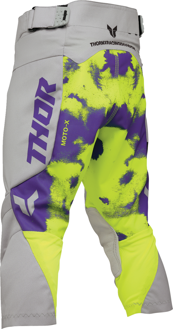 THOR Youth Launchmode Bleach Pants - Gray/Acid - US 24 2903-2618