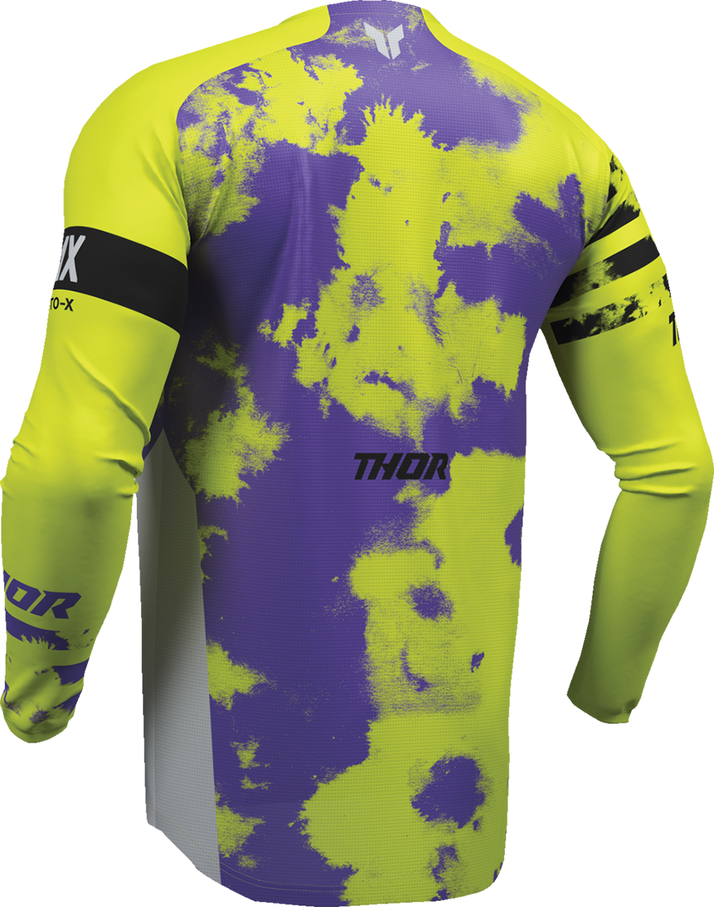THOR Youth Launchmode Bleach Jersey - Gray/Acid - Small 2912-2580