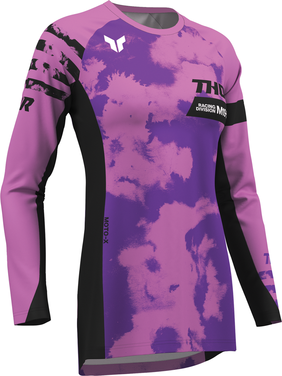 THOR Women's Launchmode Bleach Jersey - Black/Orchid - Small 2911-0341