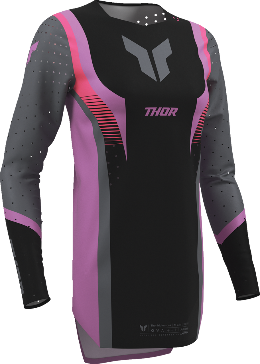 THOR Women's Sportmode Velocity Jersey - Black/Orchid - XS 2911-0330