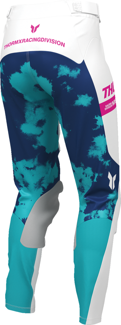 THOR Women's Launchmode Bleach Pants - White/Aqua - US 1/2 2902-0416