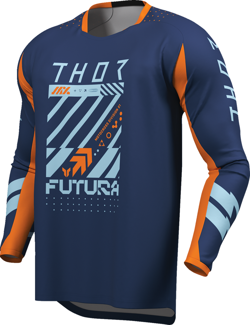 THOR Launchmode Futura Jersey - Navy/Orange - Medium 2910-8425