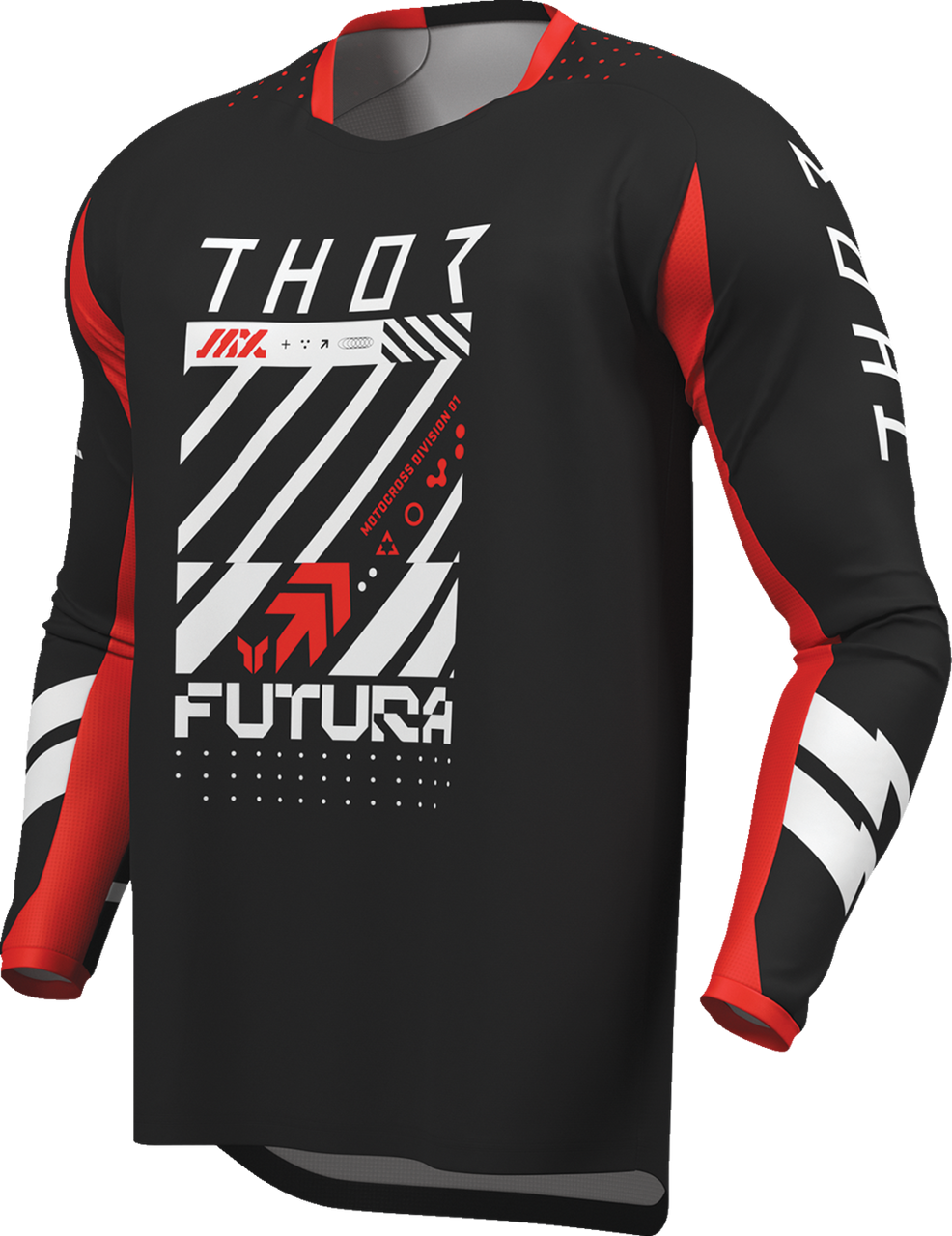 THOR Launchmode Futura Jersey - Black/Red - 2XL 2910-8416