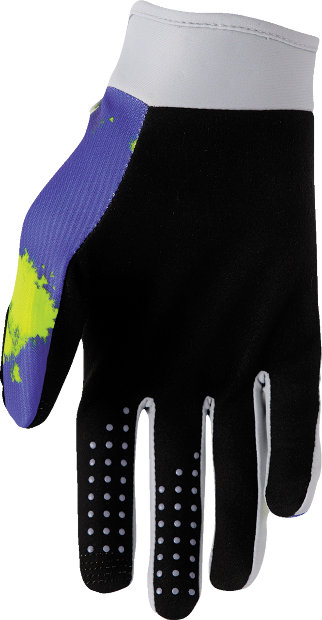 THOR Launchmode Bleach Gloves - Gray/Acid - XS 3330-8319