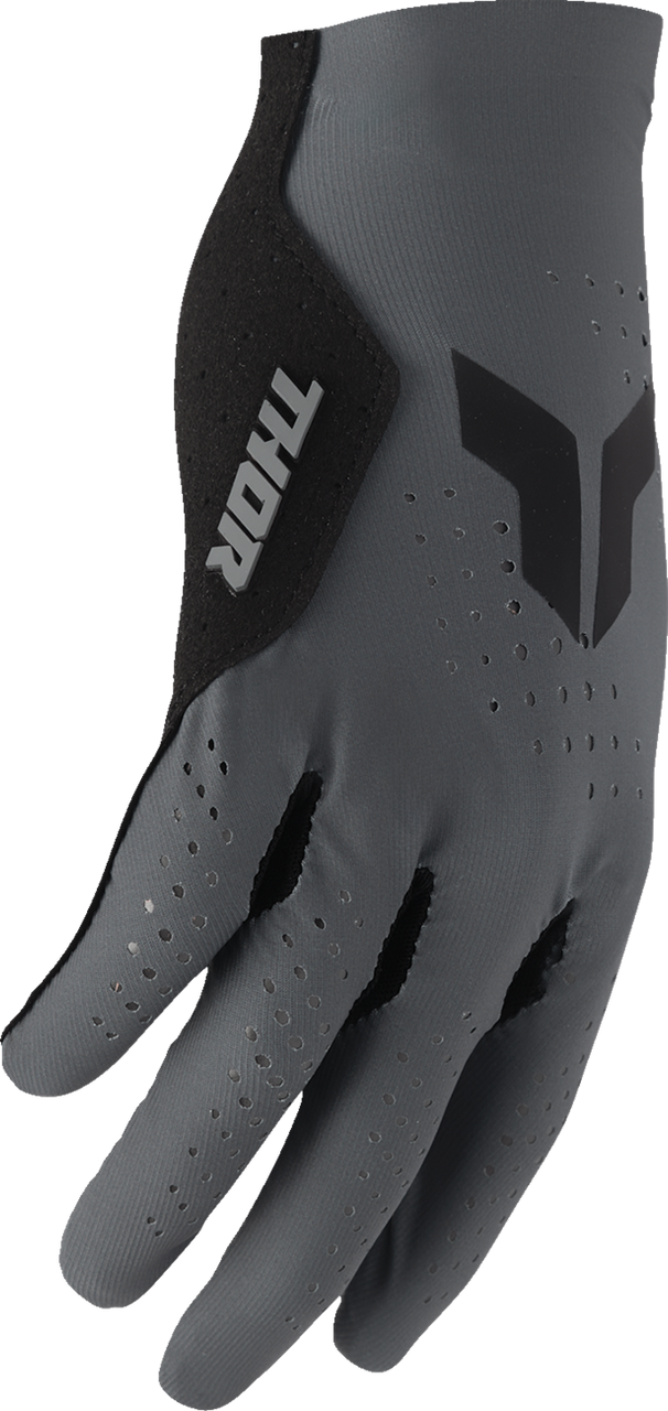 THOR Sportmode Vented Iconic Gloves - Charcoal - Large 3330-8298
