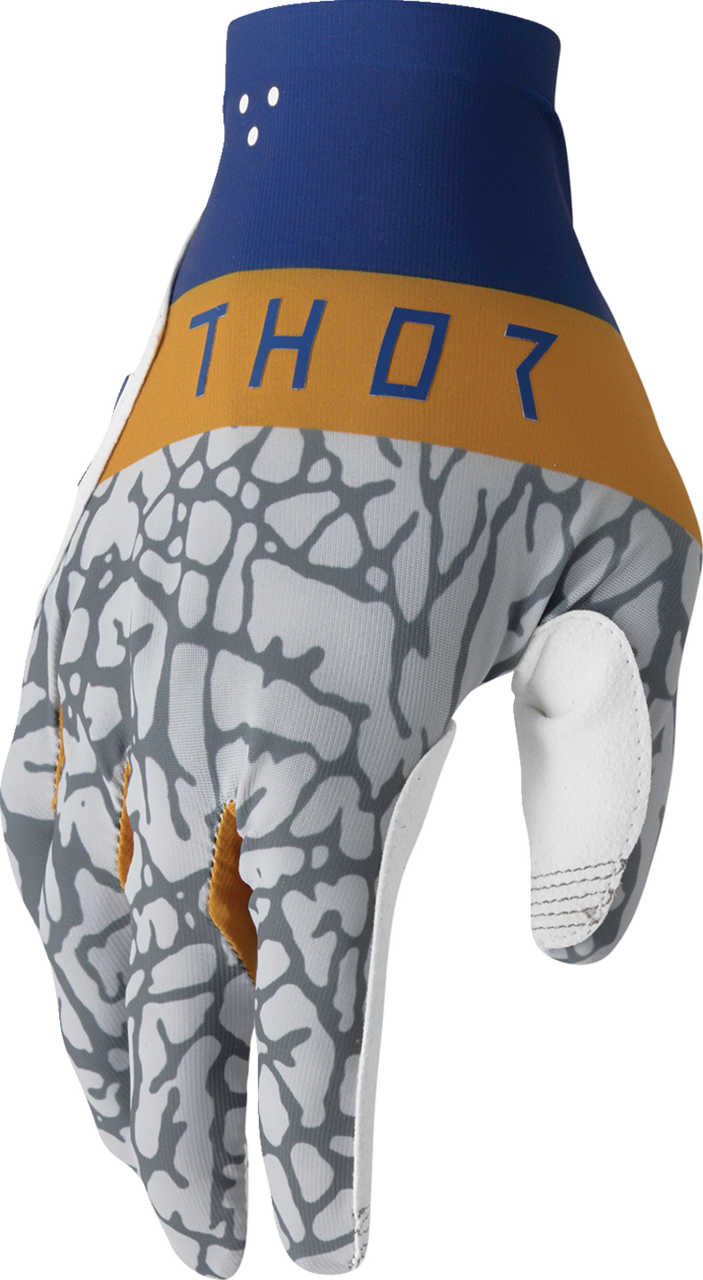 THOR Sportmode Bravo Gloves - Navy/Copper - Medium 3330-8238