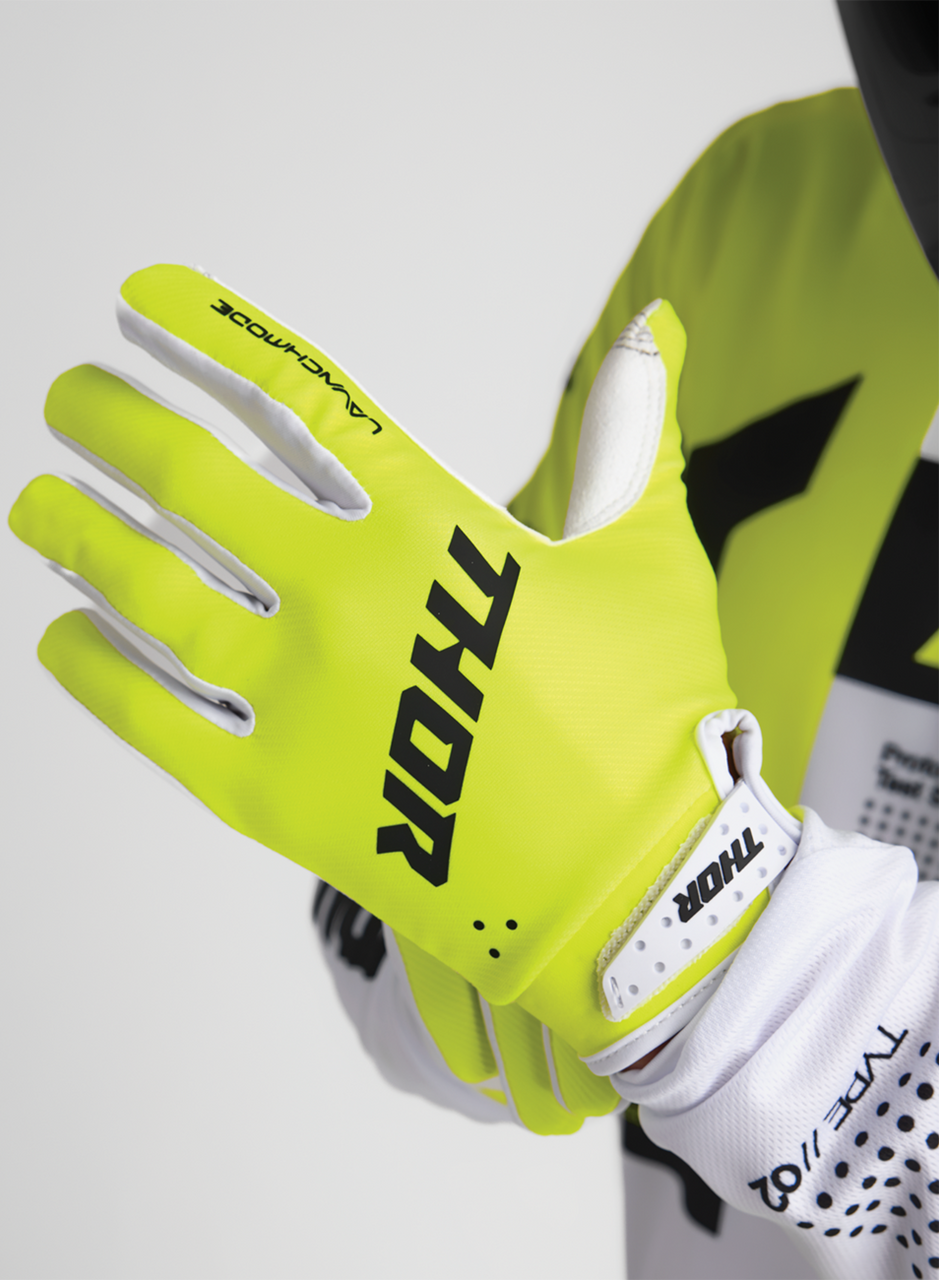 THOR Launchmode Gloves - Acid - Large 3330-8185