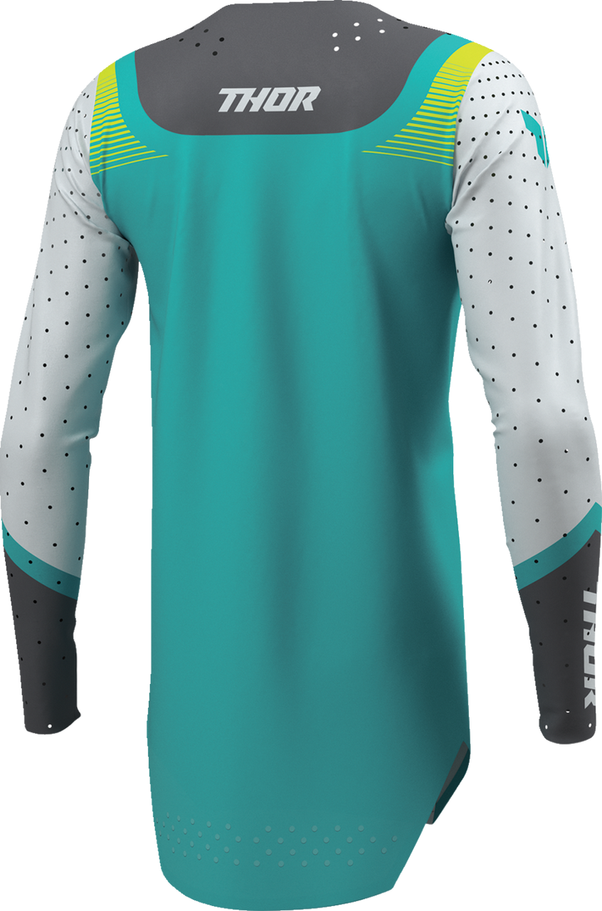 THOR Women's Sportmode Velocity Jersey - Gray/Aqua - XL 2911-0339