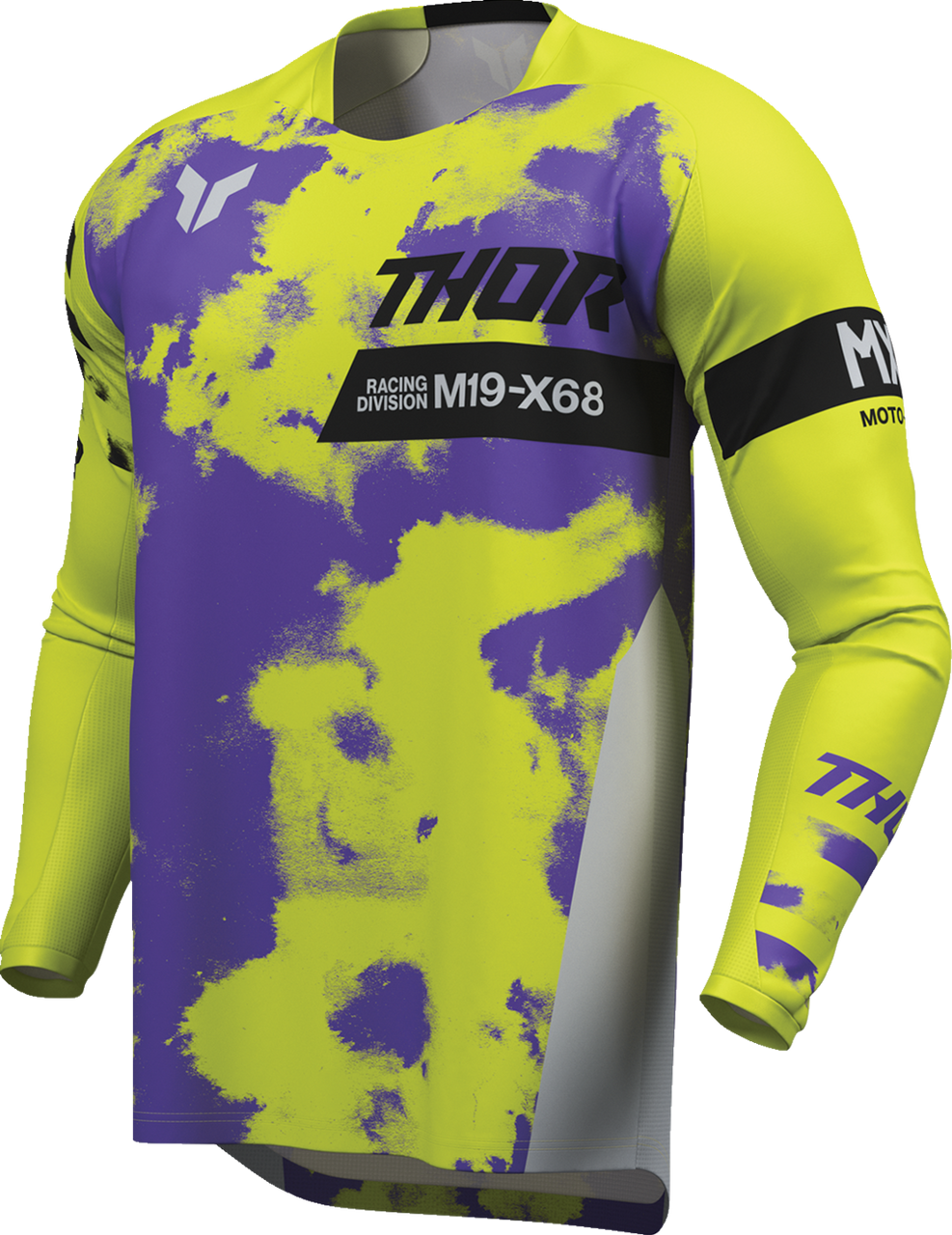 THOR Launchmode Bleach Jersey - Gray/Acid - 2XL 2910-8404