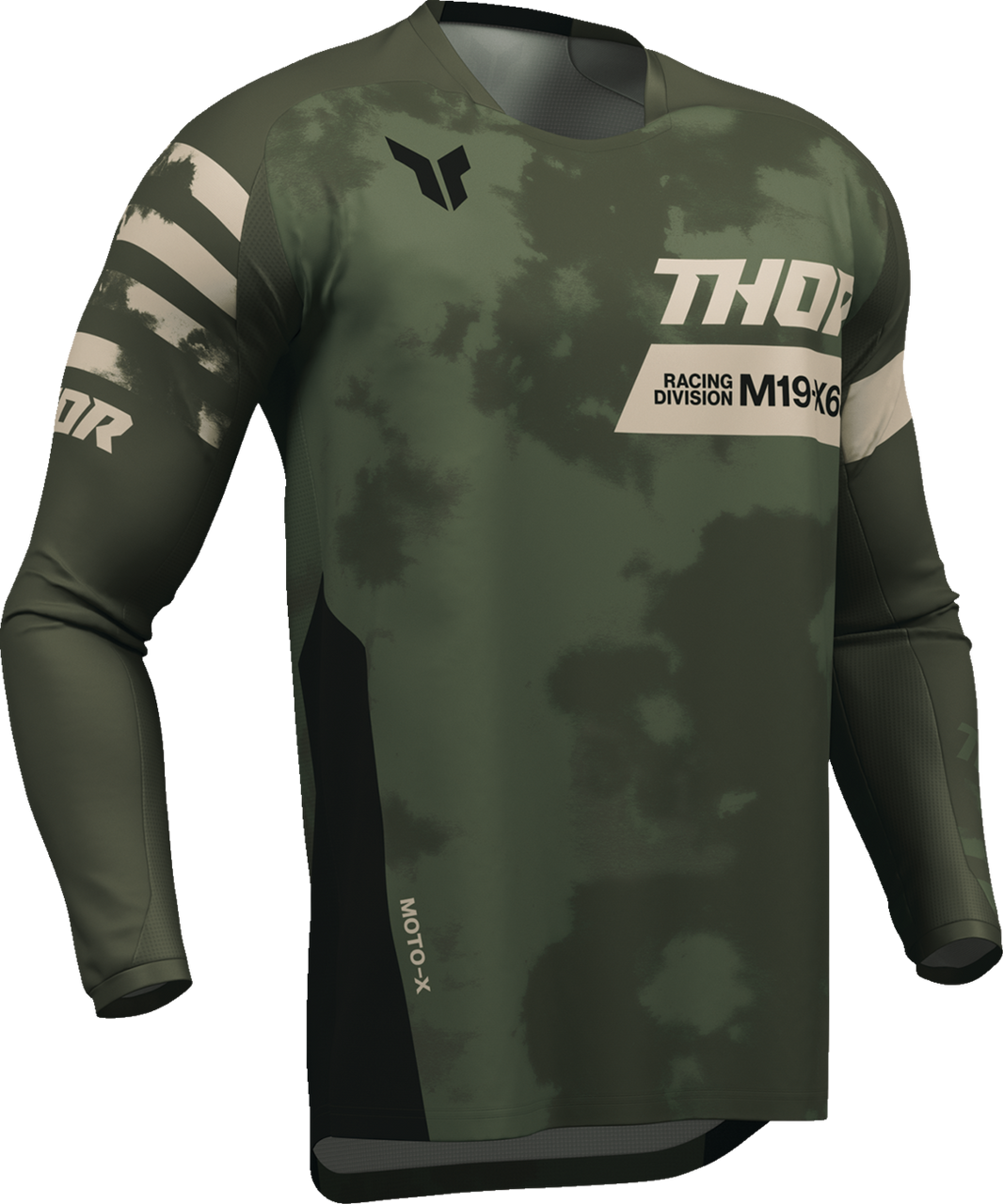 THOR Launchmode Bleach Jersey - Black/Camo - Large 2910-8396