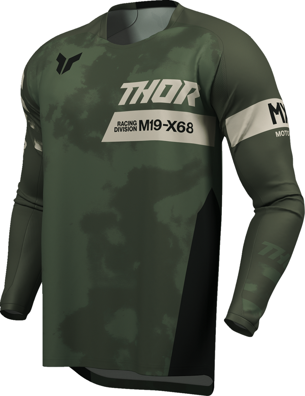 THOR Launchmode Bleach Jersey - Black/Camo - Large 2910-8396