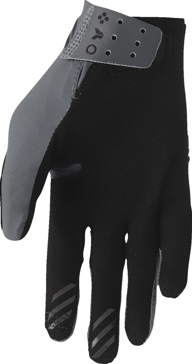THOR Sportmode Vented Iconic Gloves - Charcoal - Medium 3330-8297