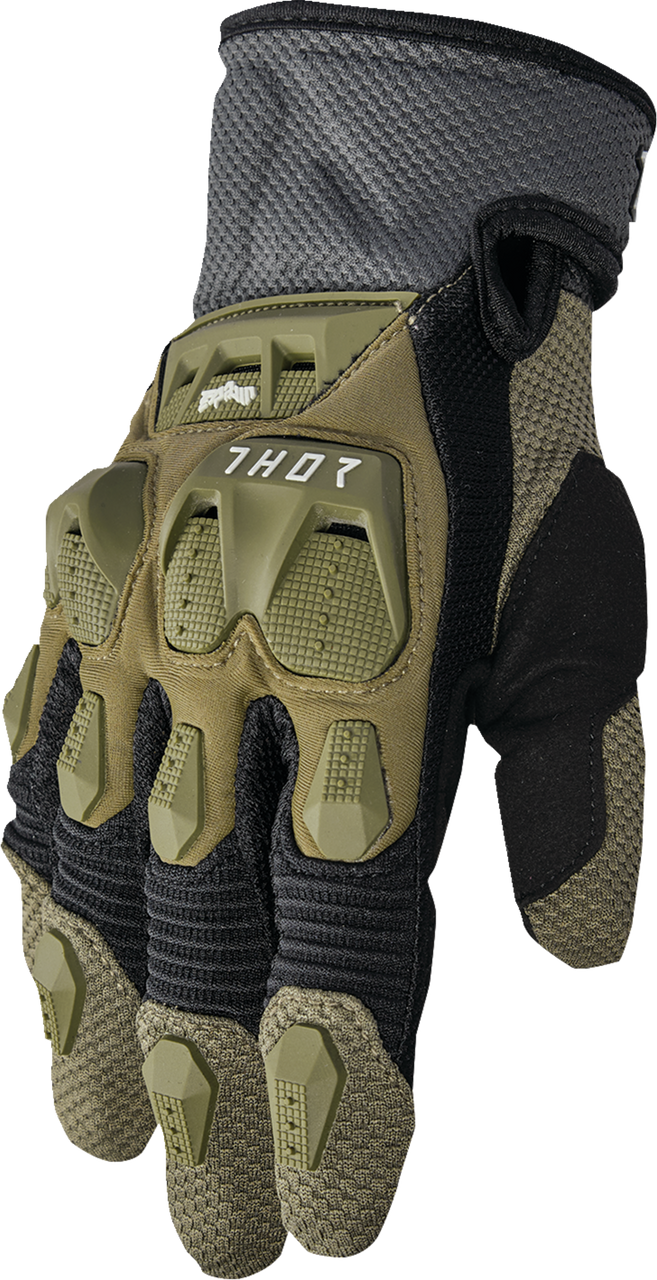 THOR Terrain Gloves - Army/Charcoal - Small 3330-8250