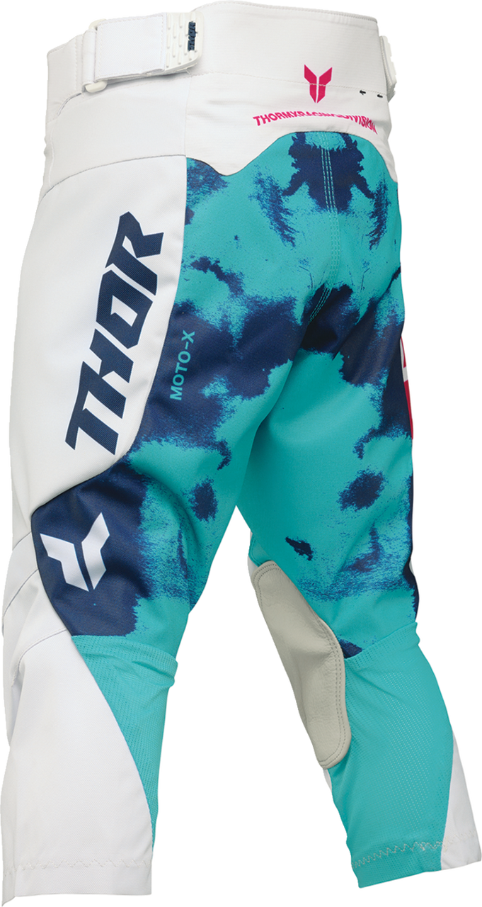 THOR Youth Launchmode Bleach Pants - White/Aqua - US 28 2903-2626