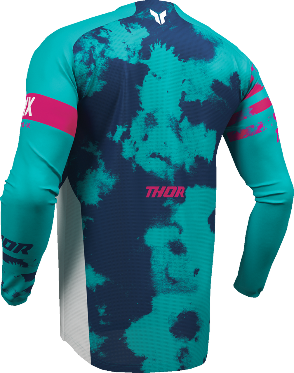 THOR Youth Launchmode Bleach Jersey - White/Aqua - Medium 2912-2587