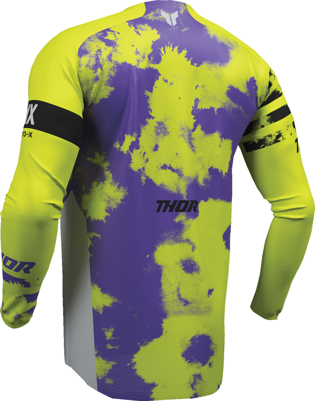 THOR Youth Launchmode Bleach Jersey - Gray/Acid - XL 2912-2583