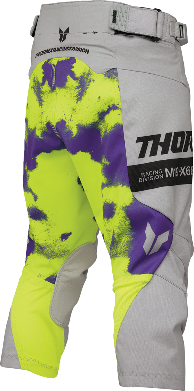THOR Youth Launchmode Bleach Pants - Gray/Acid - US 22 2903-2617