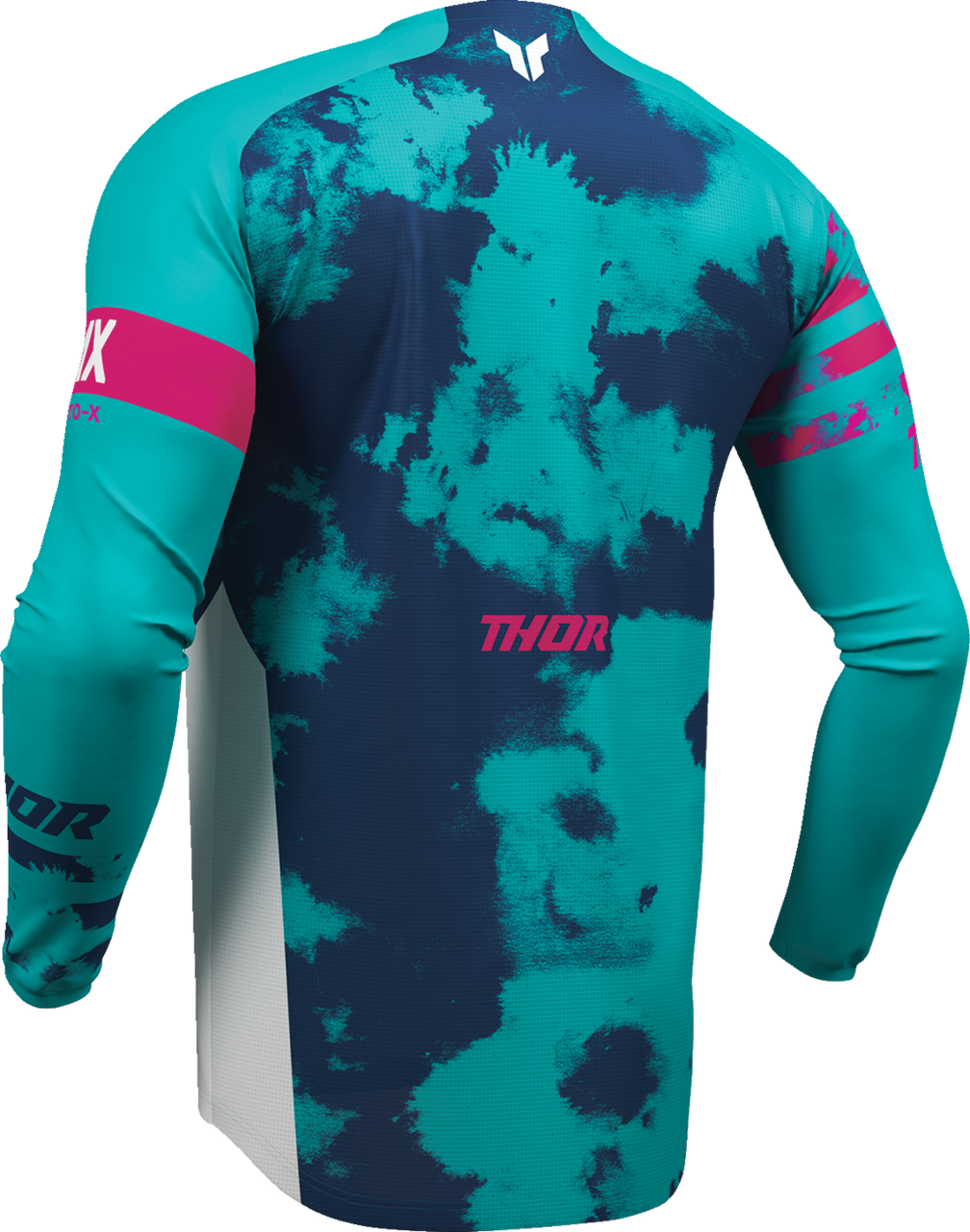 THOR Launchmode Bleach Jersey - White/Aqua - Large 2910-8408