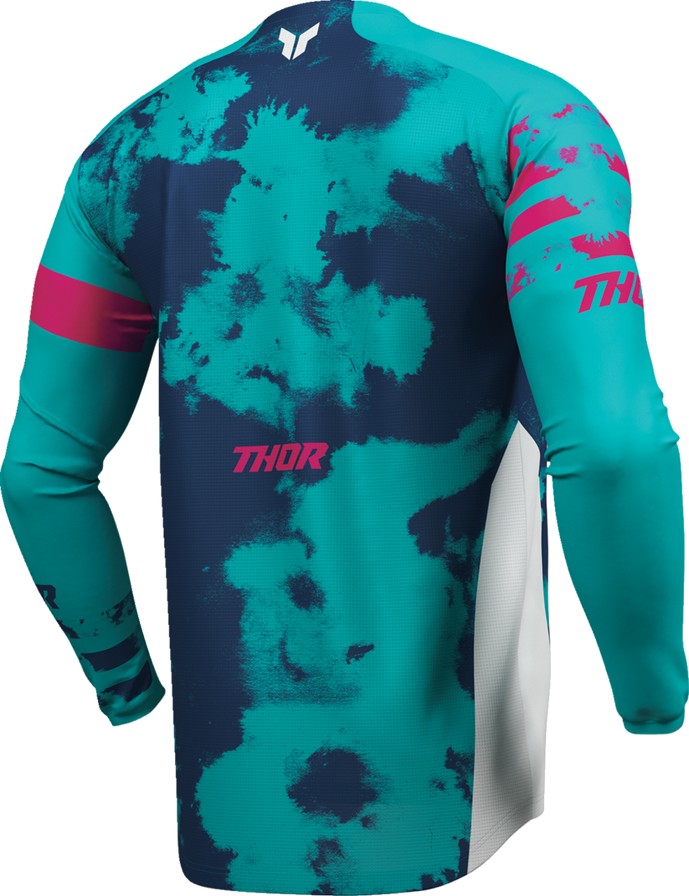 THOR Launchmode Bleach Jersey - White/Aqua - Medium 2910-8407