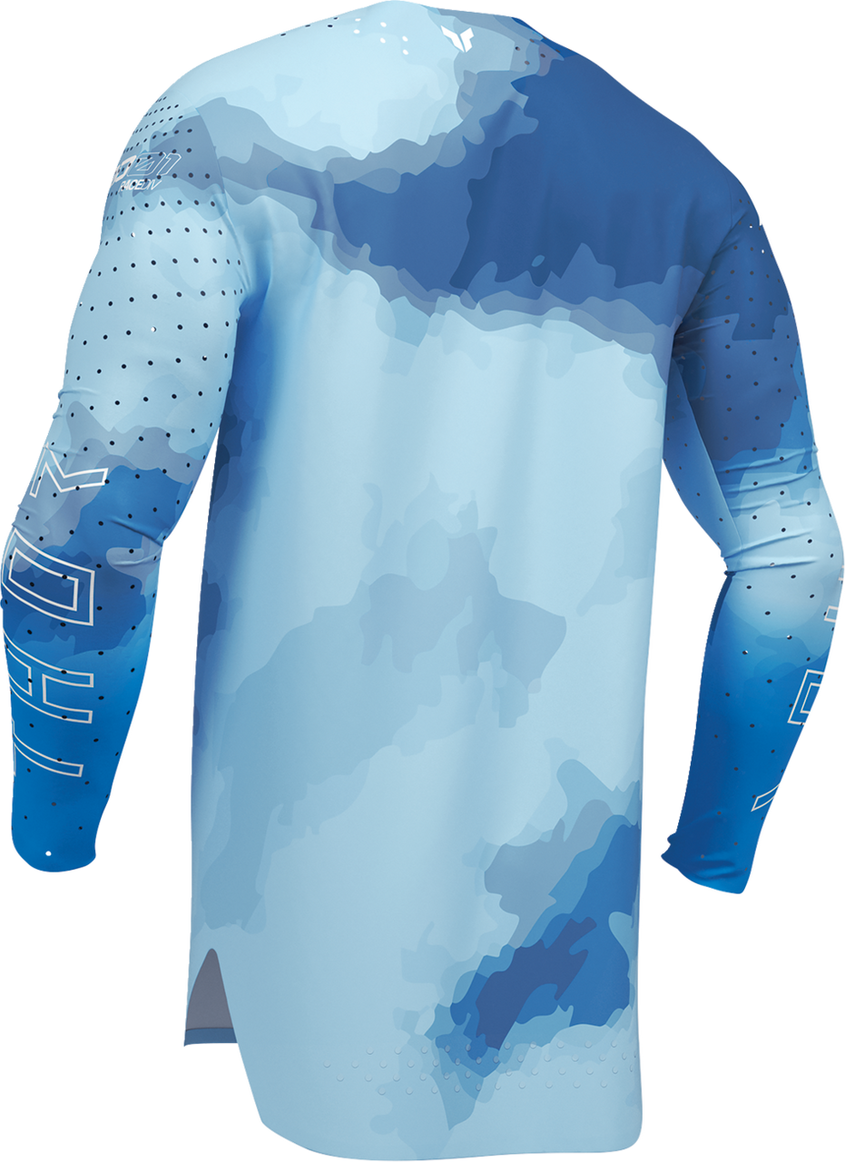 THOR Sportmode Carbon Jersey - Electric Blue/Powder Blue - 2XL 2910-8736