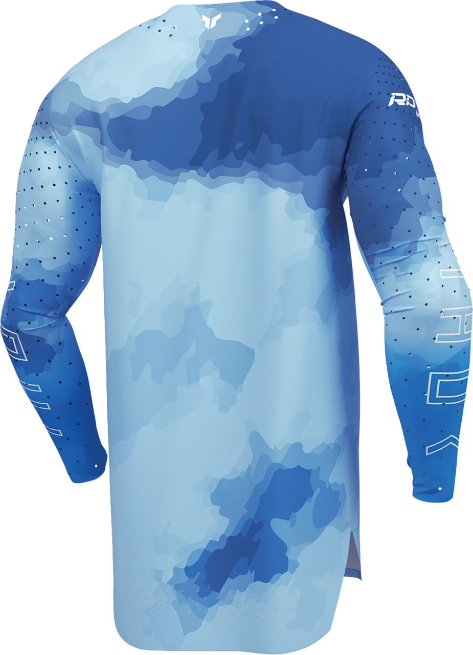 THOR Sportmode Carbon Jersey - Electric Blue/Powder Blue - Large 2910-8734