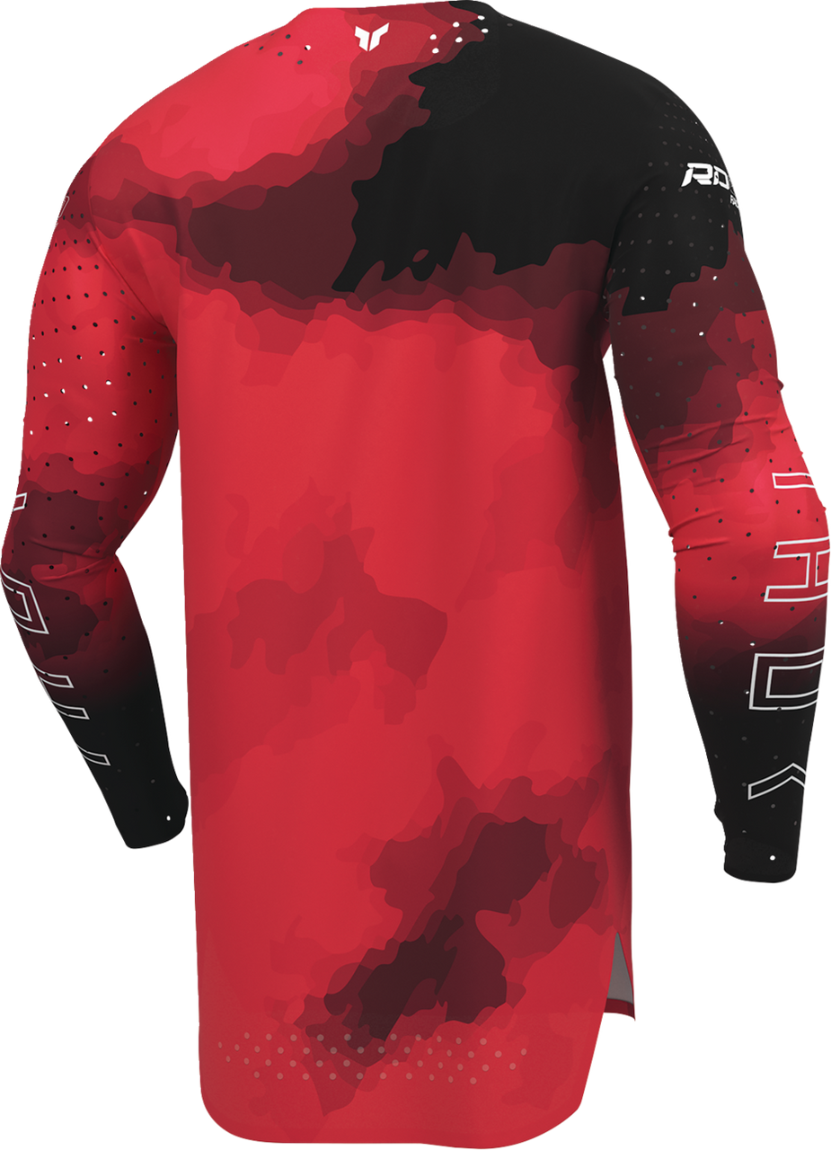 THOR Sportmode Carbon Jersey - Black/Red - Large 2910-8729