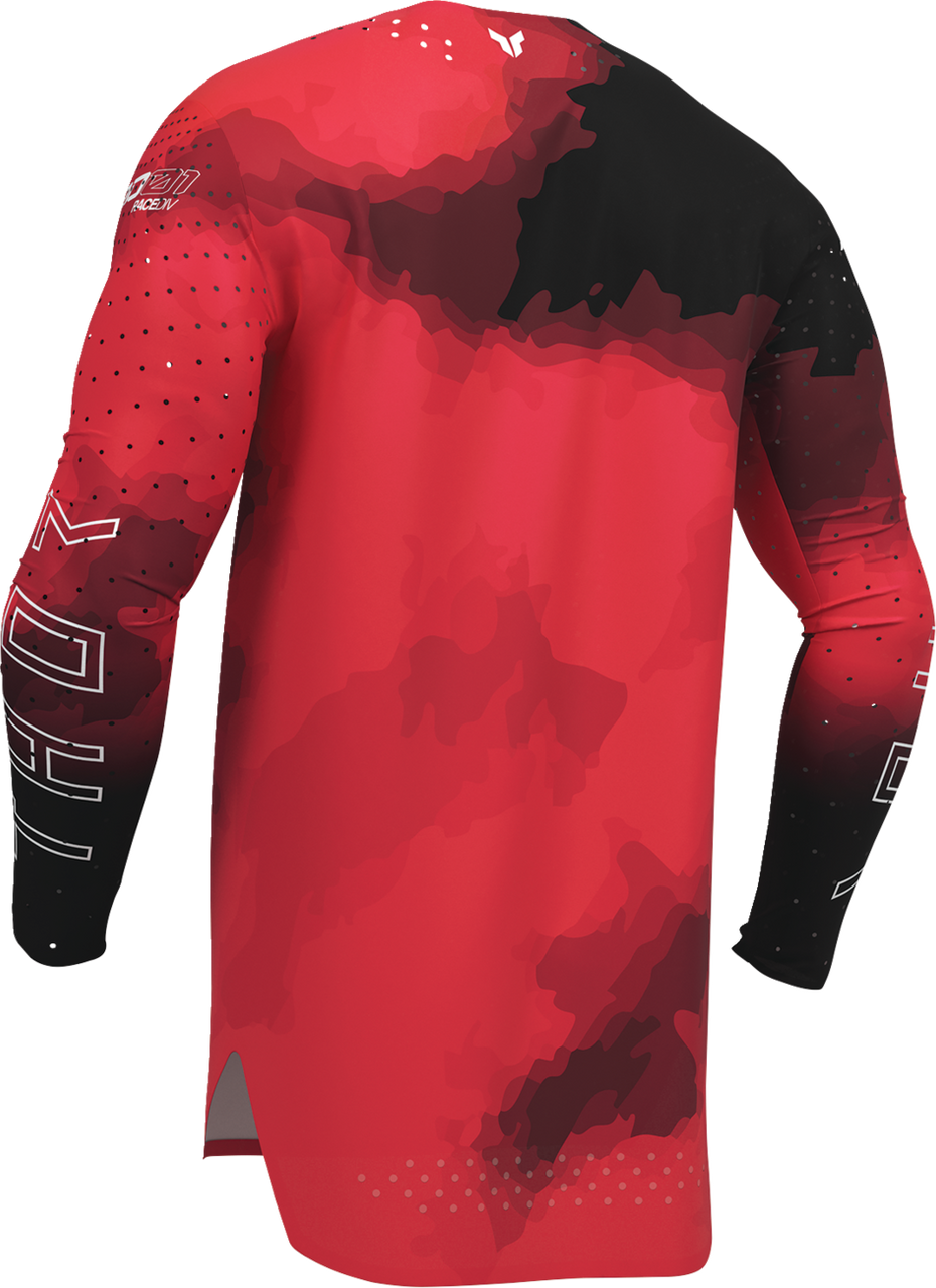 THOR Sportmode Carbon Jersey - Black/Red - Small 2910-8727