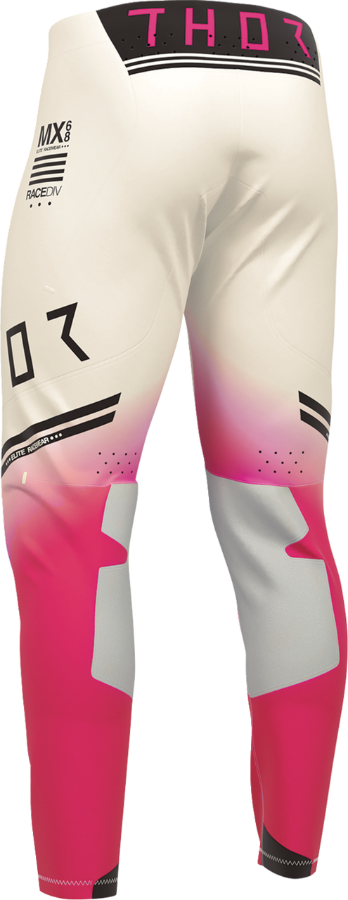 THOR Sportmode Geo Pants - Vintage White/Pink - US 38 2901-12831