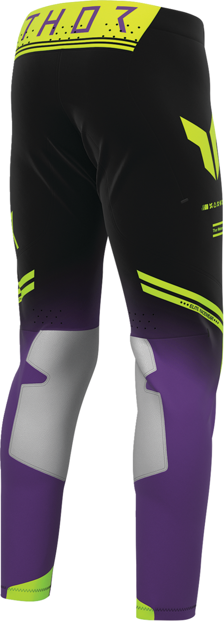 THOR Sportmode Geo Pants - Black/Purple - US 38 2901-12804