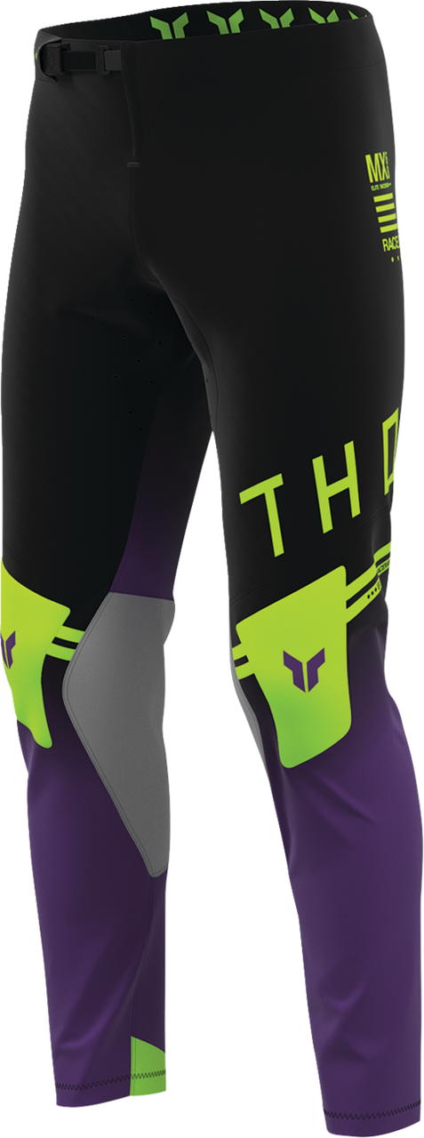 THOR Sportmode Geo Pants - Black/Purple - US 32 2901-12800
