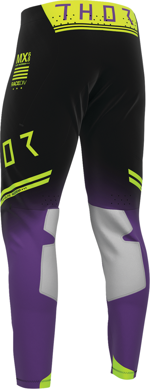THOR Sportmode Geo Pants - Black/Purple - US 32 2901-12800