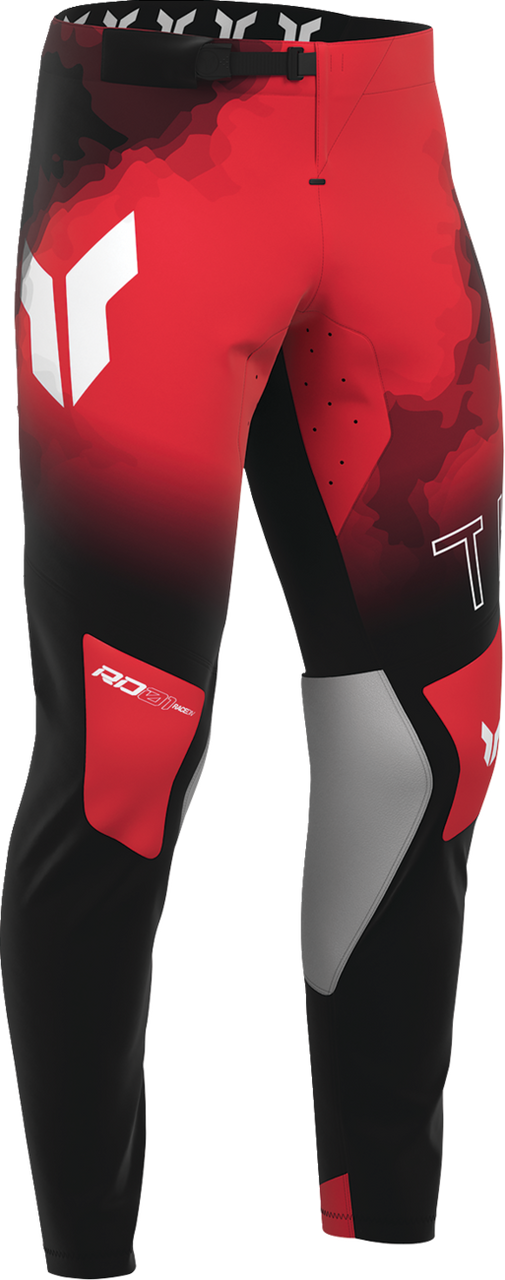 THOR Sportmode Carbon Pants - Black/Red - US 28 2901-12769
