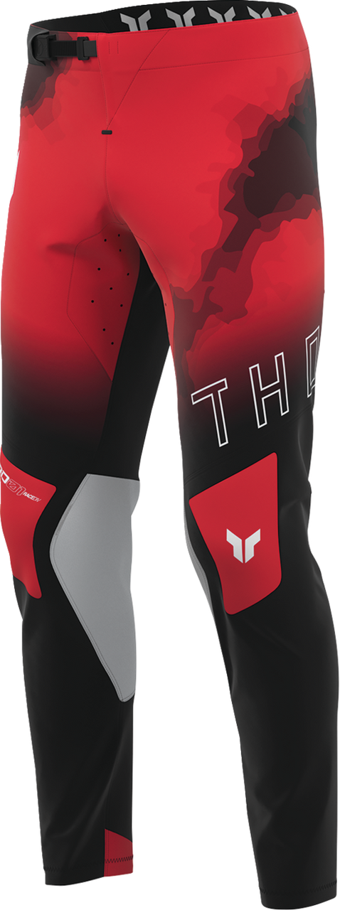 THOR Sportmode Carbon Pants - Black/Red - US 28 2901-12769