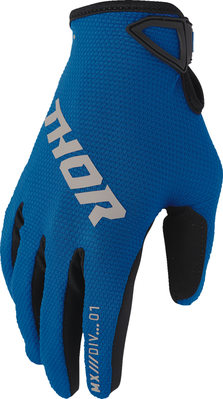 THOR Youth Ridemode Static Gloves - Blue - XS 3332-1930