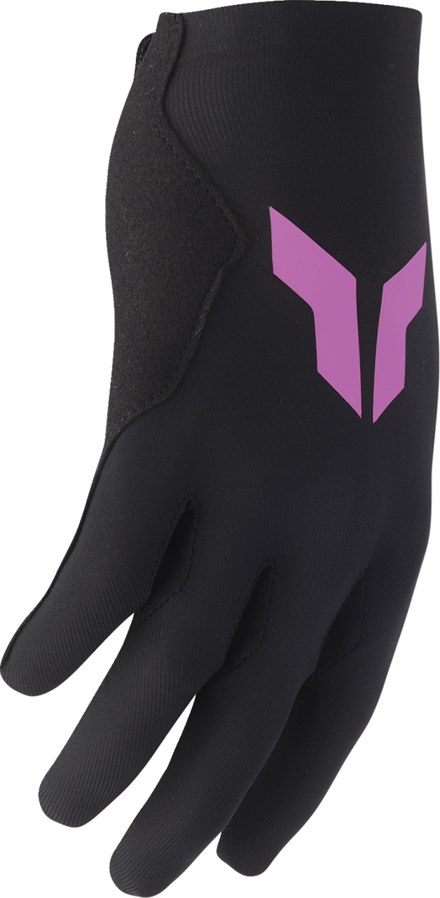 THOR Women's Sportmode Iconic Gloves - Black/Orchid - XL 3331-0287