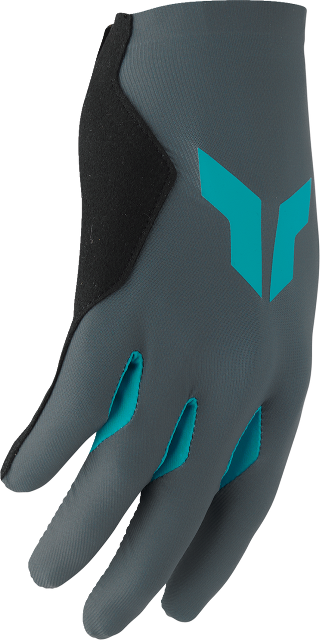 THOR Women's Sportmode Iconic Gloves - Gray/Aqua - Medium 3331-0281