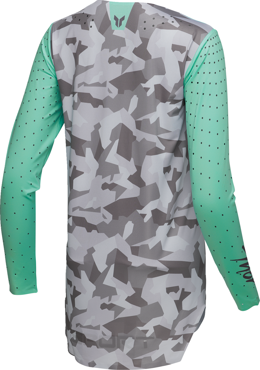 THOR Women's Sportmode Shadow Jersey - Teal - Small 2911-0321