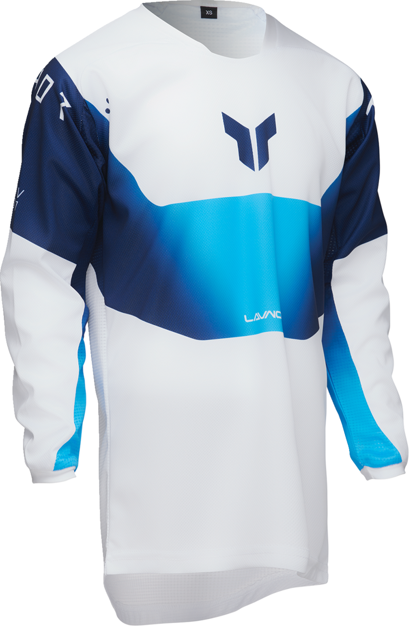 THOR Youth Launchmode Storm Jersey - White - XL 2912-2571