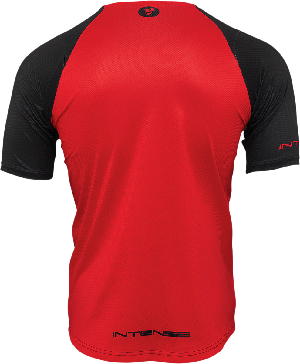 THOR Intense Assist Dart Short-Sleeve Jersey - Black/Red - Large 5120-0153